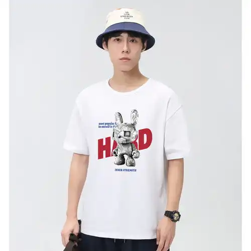 izzueit男装插肩袖拼色t恤2024春季潮流酷感宽松半袖1133s4mppx紫色l