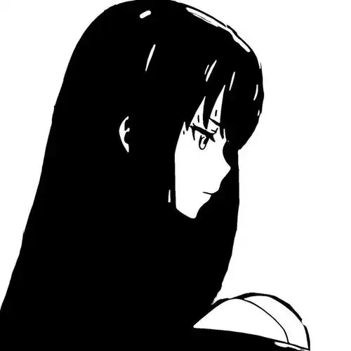 微信头像超绝美的黑白动漫风男生女生头像