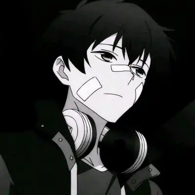 动漫黑暗冷血男生头像