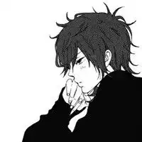 给几张黑白动漫头像