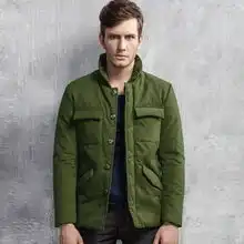 斯波帝卡2012年冬装时尚质感军绿色棉衣男装s283255暗绿色m170产品图片1素材it168图片大全