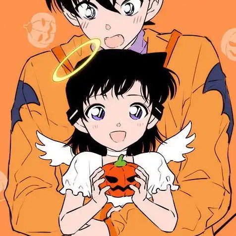 情头工藤新一和小兰情侣头像系列新兰永恒