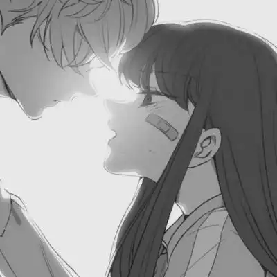 黑白动漫系列情侣头像