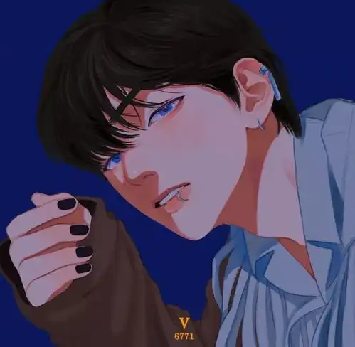 手绘男生头像你装饰了别人的梦