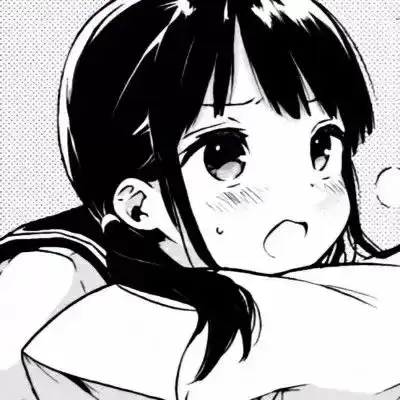 女生头像丨丧系黑白头像