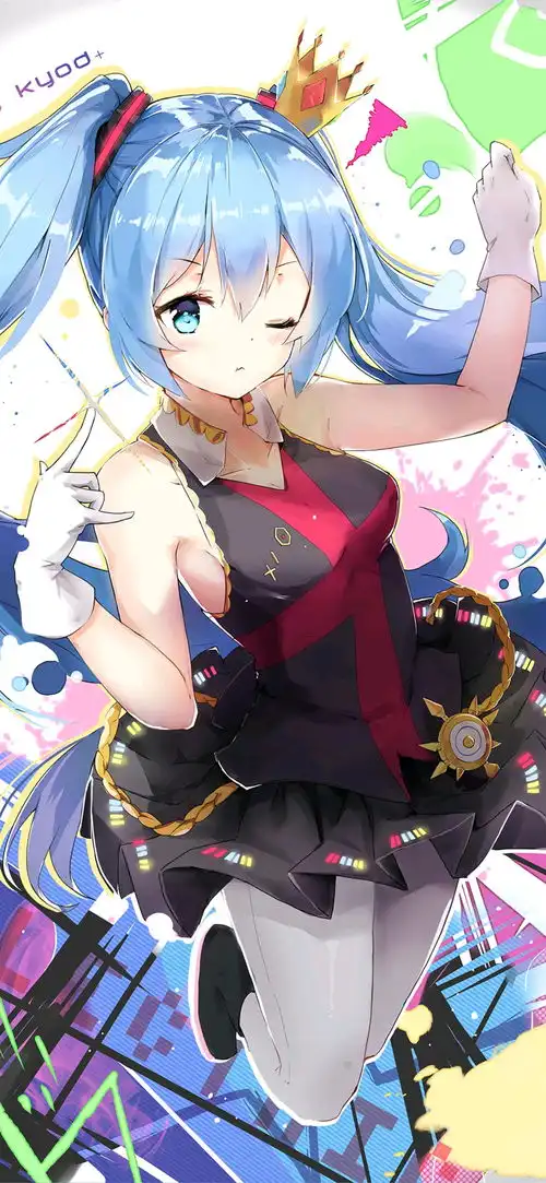 二次元全面屏手机壁纸福利初音未来下篇