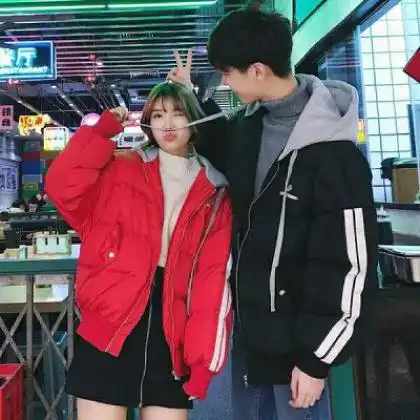 时尚情侣头像图片清新,街拍系基本接近全身照的