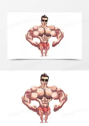 肌肉男图片帅气卡通头像