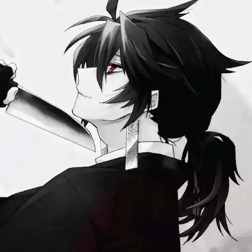 酷酷的黑白动漫男头像躲不过的真香定理