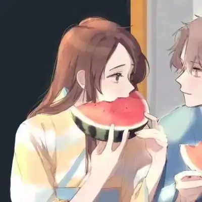 唯美漫画情侣头像我的裤裤