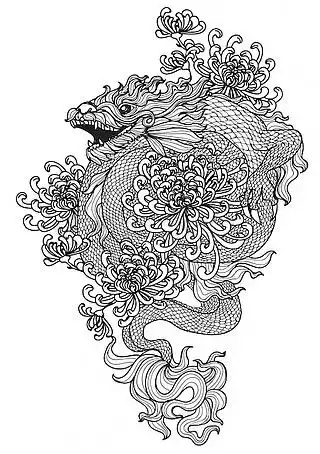 龙手绘背景图免费下载背景素材大全千图网
