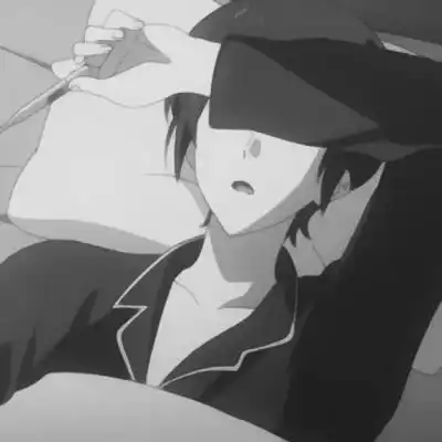 动漫头像黑暗女生男生头像,我哭了好久好久