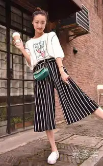 10款阔腿裤搭配t恤夏季别太时髦哦