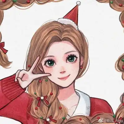 圣诞节的迪士尼公主图源wb铃儿卡通动漫头像我要个性网
