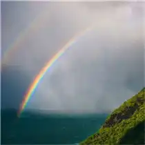 太阳彩虹风景头像彩虹在太阳的衬托下更美