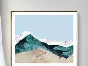 北欧现代简约攀登雪山抽象风景画文艺装饰画图片下载森林风景装饰画大全北欧装饰画编号20293992