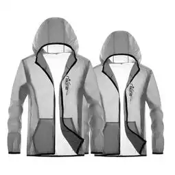 防晒衣男新款夏季韩版百搭薄款防晒衫防晒服短款外套运动风衣