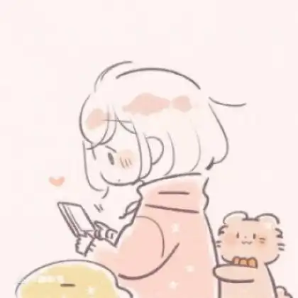 2020可爱卡通情侣头像超萌一对,全是手绘q版本的