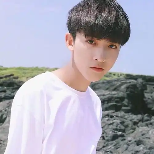 锅盖头白衣少年