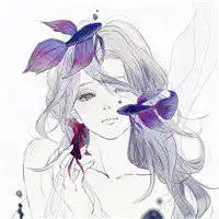 手绘花朵女孩头像微信头像图片大全