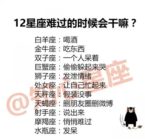 12星座难过的时候会干嘛12星座男和心上人在一起的样子