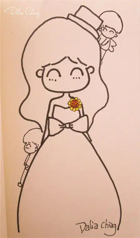 求简笔画动漫图片