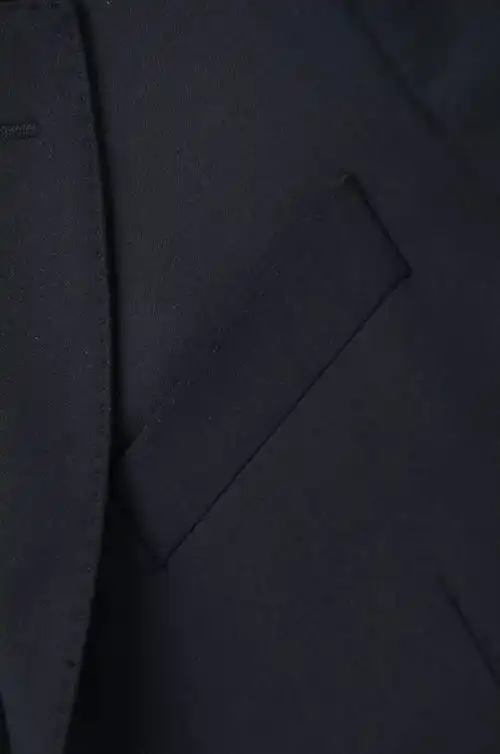 超棒上身如定制,质感高级意大利z男士羊毛黑西装外套