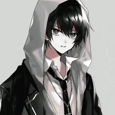 情头动漫一男一女黑暗丧