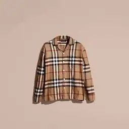 burberry巴宝莉男睡衣经典驼色格纹长袖居家服a