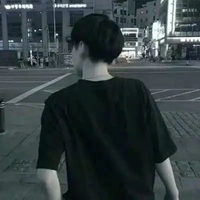 林鹤居颓废夜晚暗黑男神男生头像