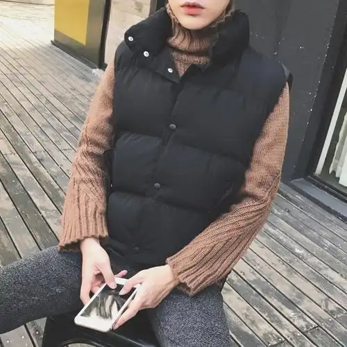 马甲男秋冬季羽绒棉背心潮坎肩男士外套保暖情侣马夹加厚潮流冬装