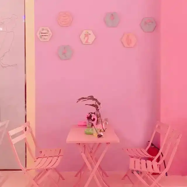 深圳首家全粉系咖啡店,请先护好心脏,注定要炸出你的少女心