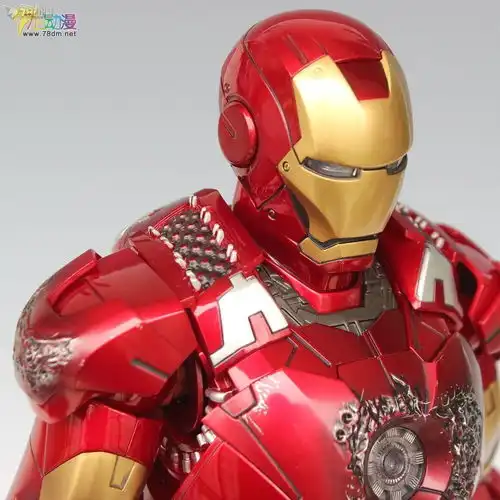 ht1比6可动人偶电影系列mms185复仇者联盟钢铁侠mk7