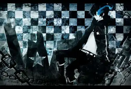 求qq头像动漫男生黑岩射手男版