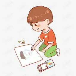 卡通画自画像的小孩素材图片免费下载高清psd千库网图片编号10175222