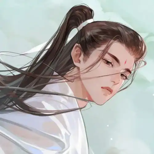 古风动漫男头明月斜,秋风冷,今夜故人来不来,教人立尽梧桐影
