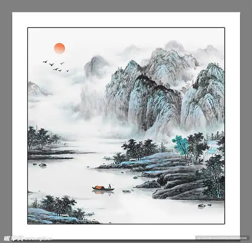 山水画设计图