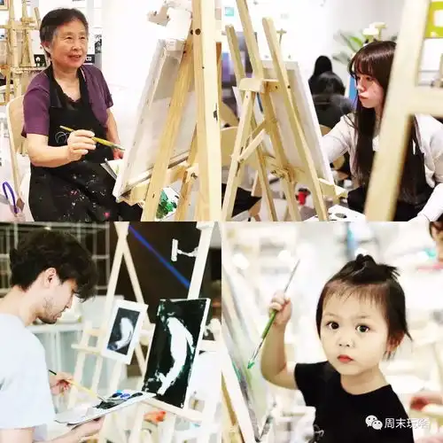 恒隆4楼ins风油画店,集撩妹画画装逼文艺团建之无所不能