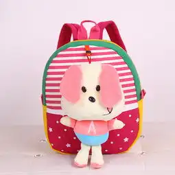 babylab幼儿园韩版可爱男女孩宝宝书包卡通公仔猴子16岁儿童双肩书包条纹宠物包红小狗蜜芽,中国领先的进口母婴限时特卖商城