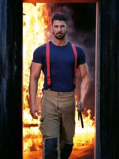 2021年消防员日历出炉,肌肉猛男配可爱动物,官方提醒看完后不准放火