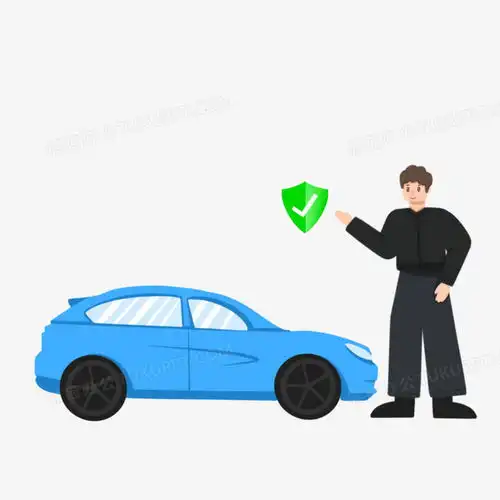 卡通手绘男子为汽车购买保险免抠元素png图片素材免费下载卡通png20002000像素熊猫办公