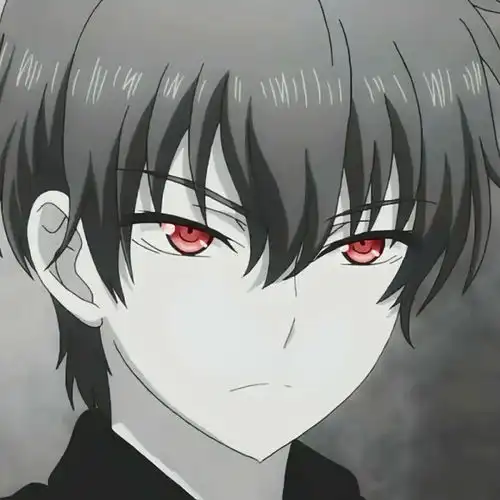 头像黑白动漫男生头像