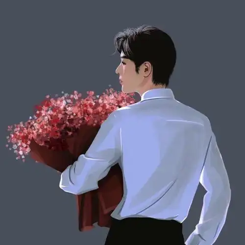 头像唯美治愈手绘背影,仙气十足