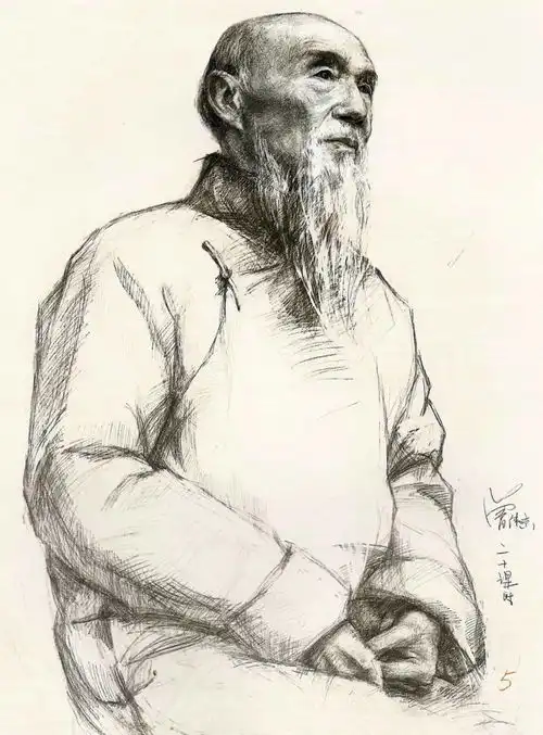 学院派素描半身像,作品精选