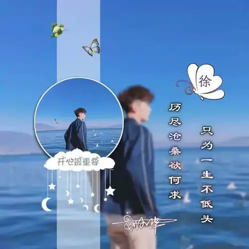 精选微信头像,大展宏图足足40张励志姓氏头像,你留言我制作