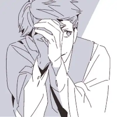 手绘简单卡通男生头像图片,深夜买醉说爱你好累