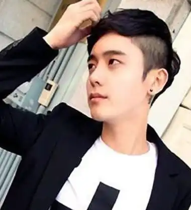 男士鬓角刻字发型男士留鬓角发型设计