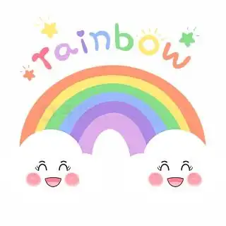 图片免费下载儿童卡通彩虹素材儿童卡通彩虹模板千图网