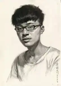朱传奇教你如何画好四分之三侧戴眼镜男青年头像全程带讲解版