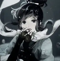 黑白孤冷系动漫男生头像无法笑着原谅,仍能平静退场